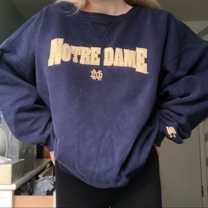 Vintage Notre Dame oversized crewneck sweatshirt
